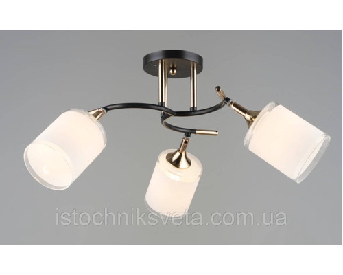Потолочная люстра на три поворотных плафона SR-N6089-3 COFFEE+FGD