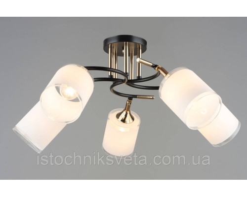 Потолочная люстра на три поворотных плафона SR-N6089-5 COFFEE+FGD
