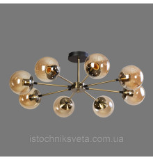 Люстра-светильник в стиле лофт на шесть плафона SR-N6095/8 AB+BK