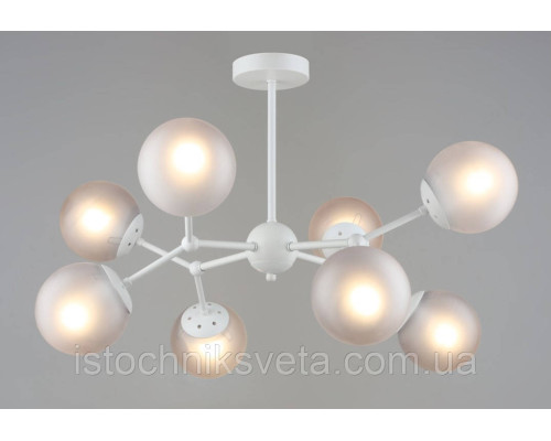 Люстра-светильник в стиле лофт на шесть плафона SR-N6097-8 WT