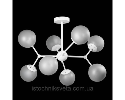 Люстра-светильник в стиле лофт на шесть плафона SR-N6097-8 WT