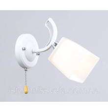 Настенный светильник, белое бра SR-N6107/1W WT+CR