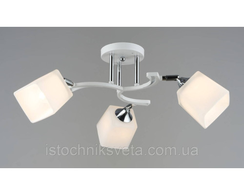 Люстра потолочная на три плафона SR-N6107-3 WT+CR