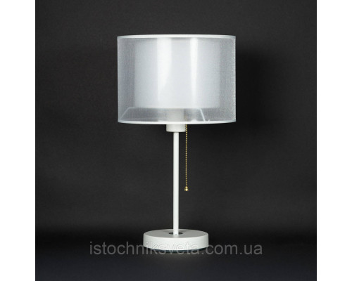 Классическая настольная лампа с абажуром SR-N6573-1T WT