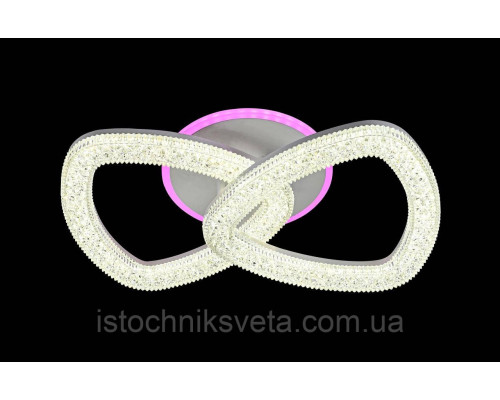 Люстра светодиодная с подсветкой на пульте управления SY-16087/2C WH+PK-BU