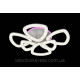 Люстра светодиодная с подсветкой на пульте управления SY-16087-4+2C WH+PK-BU
