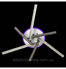 Люстра светодиодная с подсветкой на пульте управления SY-16088/3+3C WH+BK+PK/BU