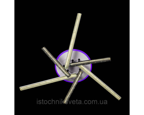 Люстра светодиодная с подсветкой на пульте управления SY-16088-3+3C WH+BK+PK-BU