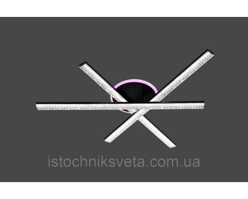 Люстра светодиодная с подсветкой на пульте управления SY-16088-3C BK+PK-BU