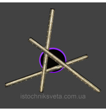 Люстра светодиодная с подсветкой на пульте управления SY-16088/3C BK+PK/BU