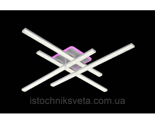 Люстра светодиодная с подсветкой на пульте управления SY-16088-4C WT+PK-BU