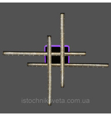 Люстра светодиодная с подсветкой на пульте управления SY-16088/4C BK+PK/BU