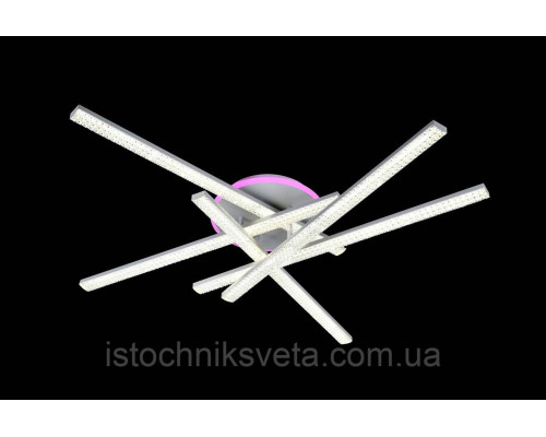 Люстра светодиодная с подсветкой на пульте управления SY-16088-5C WH+PK-BU
