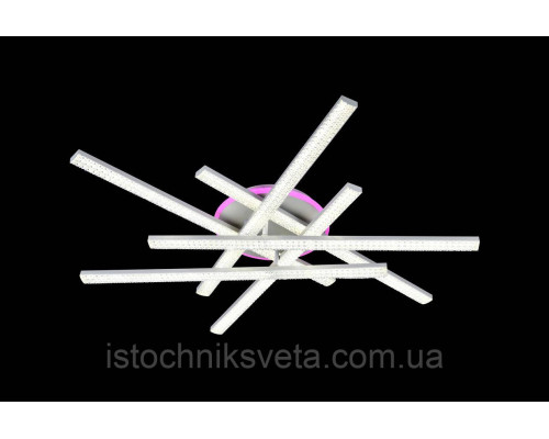 Люстра светодиодная с подсветкой на пульте управления SY-16088-6C WT+PK-BU