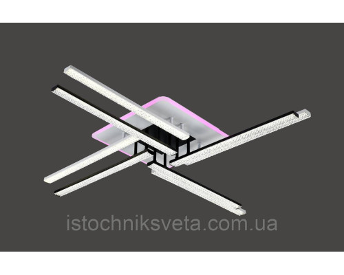 Люстра светодиодная с подсветкой на пульте управления SY-16088-8C WH+BK+PK-BU
