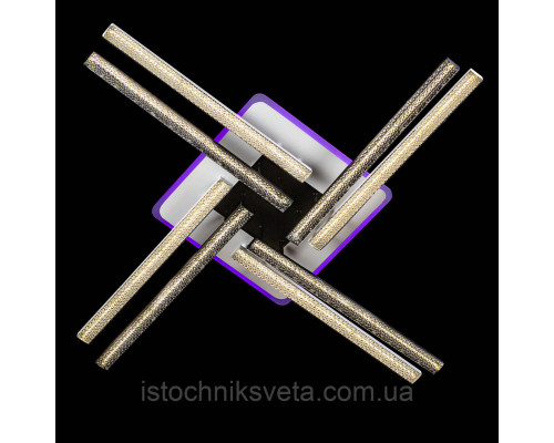 Люстра светодиодная с подсветкой на пульте управления SY-16088-8C WH+BK+PK-BU