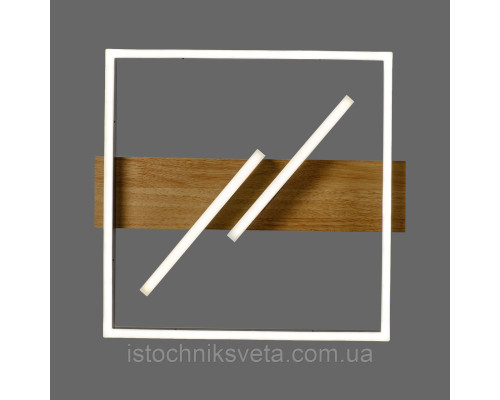 Светодиодная потолочная люстра с пультом управления SY-16104-400 BK+Imitation wood