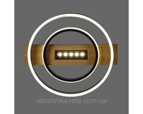 Светодиодная потолочная люстра с пультом управления SY-16105-400 BK+Imitation wood