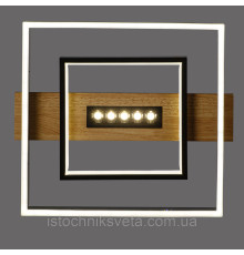 Светодиодная потолочная люстра с пультом управления SY-16106/400 BK+Imitation wood