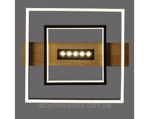 Светодиодная потолочная люстра с пультом управления SY-16106-400 BK+Imitation wood