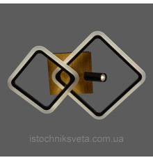 Светодиодная потолочная люстра с пультом управления SY-16109/2+1 BK+Imitation wood