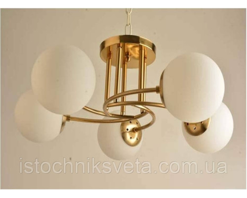 Потолочная люстра на пять плафонов, светильник SH-8067-5A COPPER