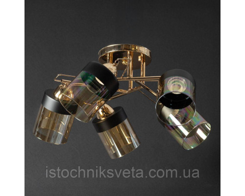 Потолочная люстра на пять плафонов, светильник SH-8099-5A FG