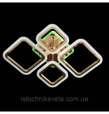 Светодиодная люстра с RGB подсветкой на пульте управления на 72+28 Вт SY-5330/2+2 FG+RGB
