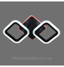 Светодиодная люстра с RGB подсветкой и пультом управления на 28+24 Вт SY-5330-2 BK+RGB