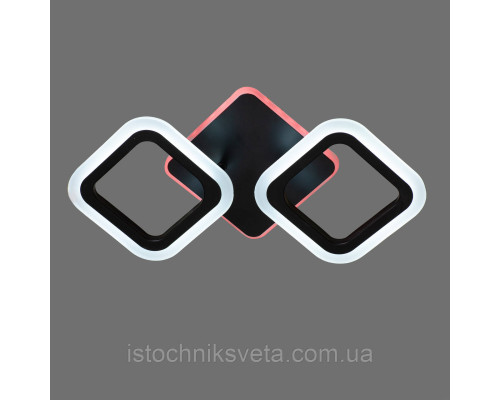 Светодиодная люстра с RGB подсветкой и пультом управления на 28+24 Вт SY-5330-2 BK+RGB