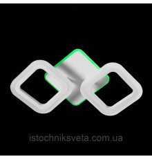 Потолочная люстра светодиодная с RGB подсветкой и пультом управления 28+24W SY-5330-2 WT+RGB