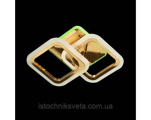 Светодиодная люстра с RGB подсветкой на пульте управления на 32+24 Вт SY-5330-2A FG+RGB