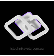 Потолочная люстра светодиодная с RGB подсветкой и пультом управления 32+24W SY-5330-2A WT+RGB