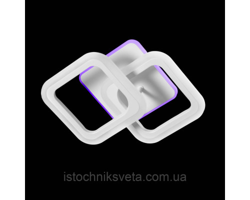 Потолочная люстра светодиодная с RGB подсветкой и пультом управления 32+24W SY-5330-2A WT+RGB