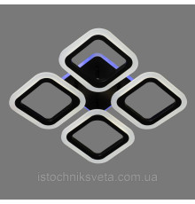 Светодиодная люстра с RGB подсветкой и пультом управления на 56+24 Вт SY-5330-4 BK+RGB