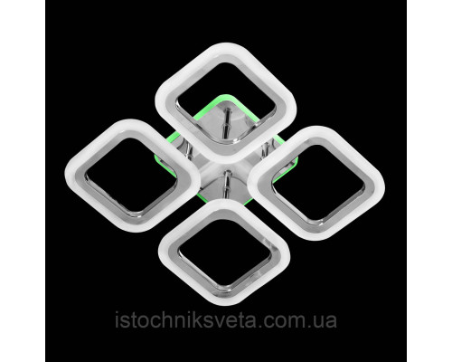 Светодиодная люстра с RGB подсветкой на пульте управления на 56+24 Вт SY-5330-4 CR+RGB