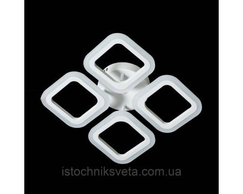 Потолочная белая светодиодная люстра с пультом управления на 56 Вт SY-5330-4 WT