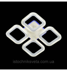 Потолочная люстра светодиодная с RGB подсветкой и пультом управления 56+24W SY-5330-4 WT+RGB