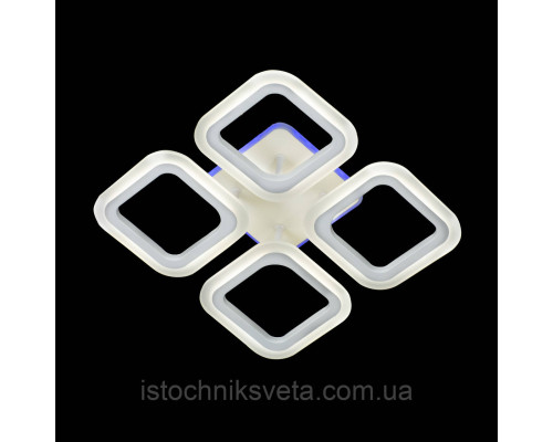 Потолочная люстра светодиодная с RGB подсветкой и пультом управления 56+24W SY-5330-4 WT+RGB