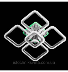 Светодиодная люстра с RGB подсветкой на пульте управления на 102+28 Вт SY-5330-4+1 CR+RGB
