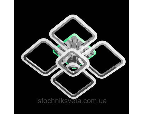 Светодиодная люстра с RGB подсветкой на пульте управления на 102+28 Вт SY-5330-4+1 CR+RGB