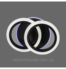Светодиодная люстра с RGB подсветкой и пультом управления на 32+23 Вт SY-5327-2 BK+RGB