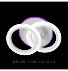 Потолочная люстра светодиодная с RGB подсветкой и пультом управления 32+23W SY-5327-2 WT+RGB