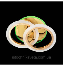 Светодиодная люстра с RGB подсветкой на пульте управления на 32+23 Вт SY-5327-2A FG+RGB