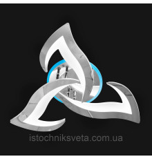 Светодиодная люстра с RGB подсветкой на пульте управления на 42+23 Вт SY-5329-3 CR+RGB