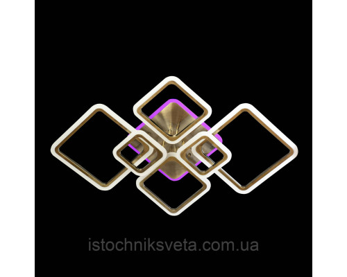 Люстра светодиодная с пультом управления и RGB подсветкой SL-5331-2+2+2 AB+RGB