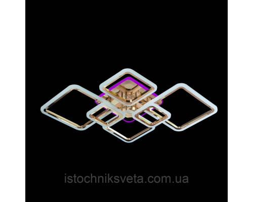 Люстра светодиодная с пультом управления и RGB подсветкой SL-5331-2+2+2 FG+RGB