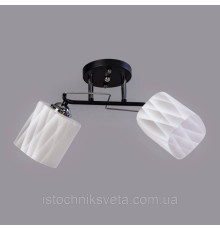 Люстра потолочная на два плафона SC-6200-2 BK+CR