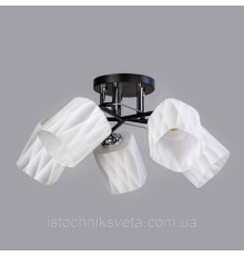 Потолочная люстра на пять плафонов SC-6200-5 BK+CR