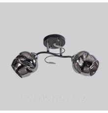 Люстра потолочная на два плафона SC-6227-2 BK+CR
